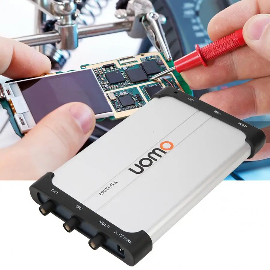 Owin occiloscopio VDS2062 60 МГц 2 канала 1 GSa/s Виртуальный USB осциллограф