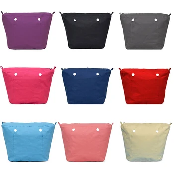 

New Inner Lining Insert Zipper Pocket for Classic Mini Obag Canvas Insert with Inner Waterproof Coating for O Bag