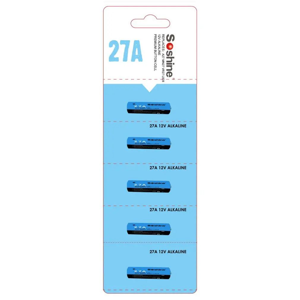 

27A alkaline battery 12V 27A A27 MN27 VR27 L828 (5 packs)