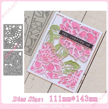 

2# Layered flowers cover frame Metal Cutting Dies for diy Scrapbooking Photo Album Decorative Embossing PaperCard Crafts Die2020