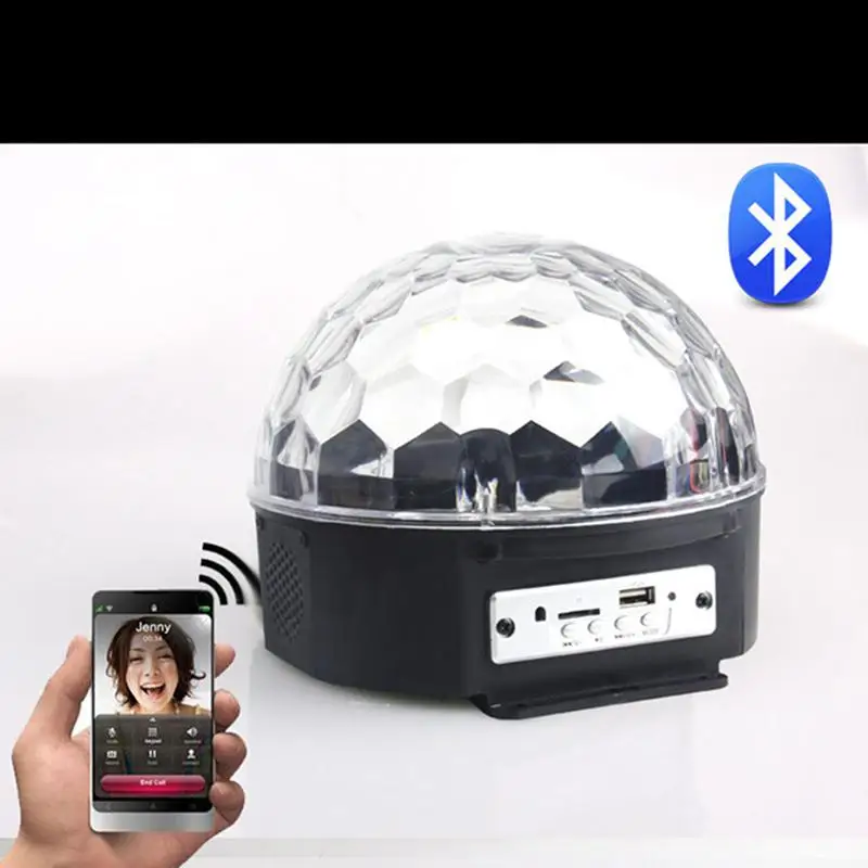 

HobbyLane Crystal Magic Rotating Ball Remote Control RGB Disco Balls Lights for Parties LED Stage Lights Wedding Show Club Pub