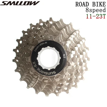 

Free Shipping SUNSHINE-SZ Road Racing Bike 8s 16s 8Speed 11-23T Cassette Freewheel Sprockets for Bicycle Parts flywheel