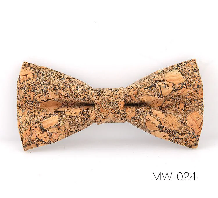 Регулируемая Пробка деревянный галстук-бабочка для мужчин деревянный галстук-бабочка галстук мужской ручной работы твердый галстук-бабочка для мужчин аксессуары для свадебной вечеринки галстук - Цвет: MW-024