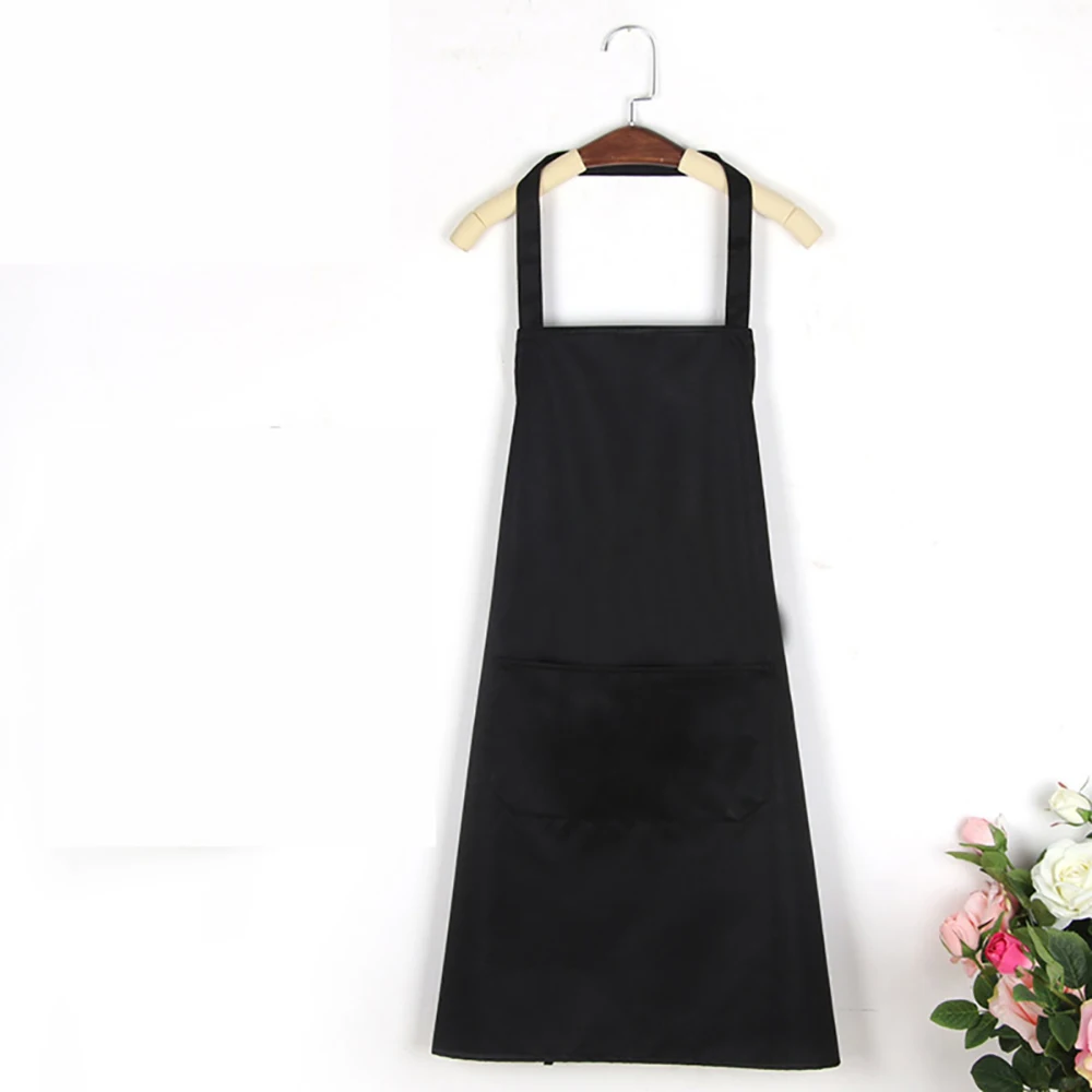 GEEKHOM Kitchen Aprons For Women Men Home Cleaning Black Sleeveless Cooking Apron Chef Waiter BBQ Cook Clean APron
