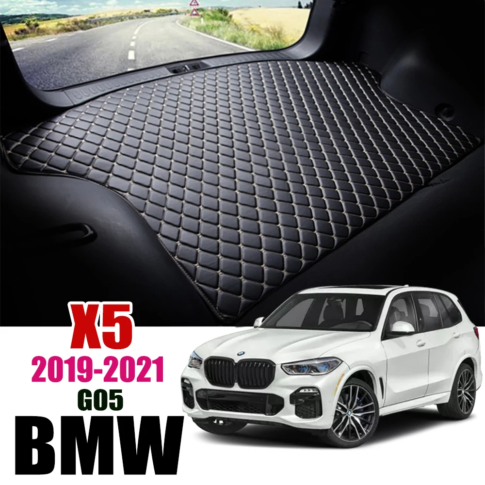 Кожаный коврик для багажника автомобиля BMW X5 G05 2019 2020 2021 подкладка груза 40 50| |
