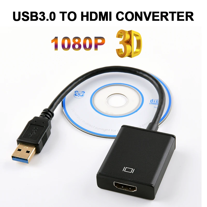 

USB to HDMI converter 3.0 to hdmi adapter cable external graphics card hdmi converter USB computer adapter for display projector