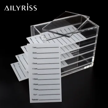 

Acrylic 5 Layers Eyelash Storage Box Individual Lash Plate Pallet Holders Case Grafting Display Stand Makeup Supplies