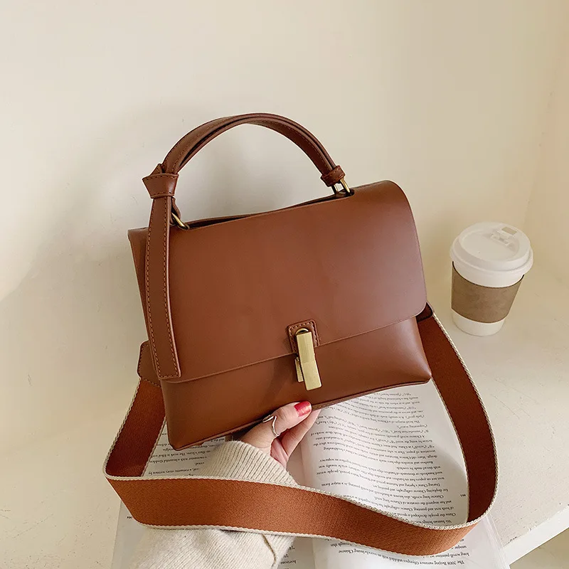 

Autumn And Winter Large Metal WOMEN'S Bag 2019 New Style Elegant Shoulder Bag Large Capacity Fashion Handbag Simple Shoulder Bag