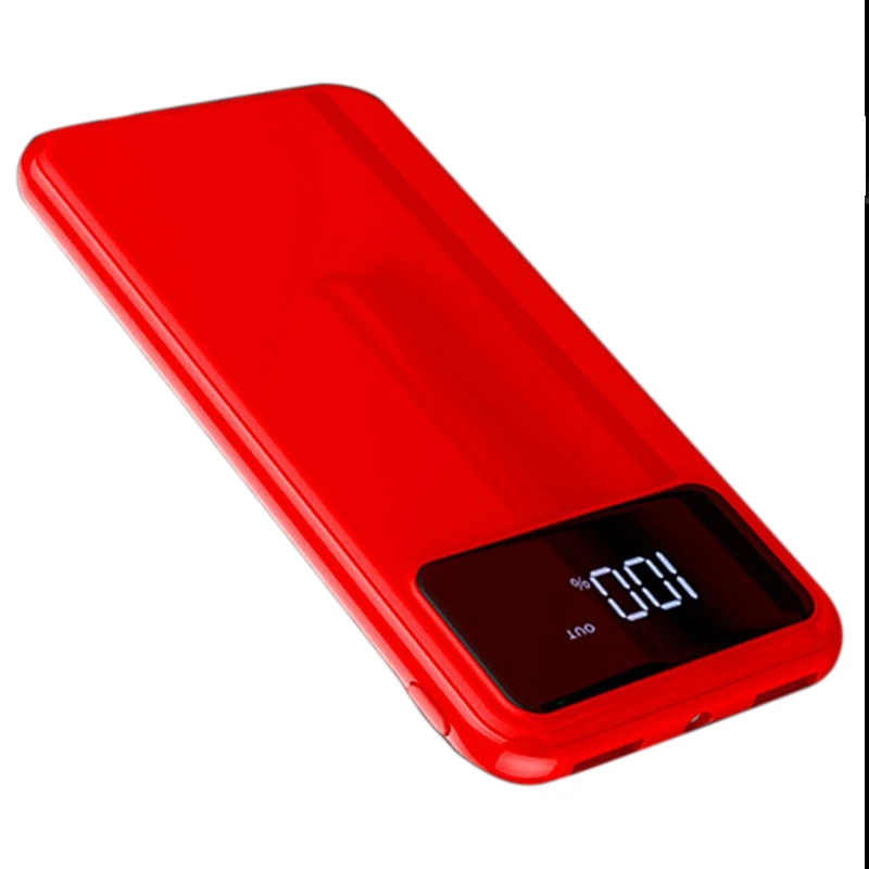 Power Bank 10000mAh Dual USB внешние аккумуляторы двухсторонняя Быстрая Зарядка power bank светодиодный дисплей ультра-тонкое зарядное устройство для мобильного телефона