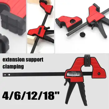 

4/6/12/18 Inch Heavy Duty F Clamp Quick Ratchet Release Speed Squeeze Adjustable Parallel Clamp Wood Working DIY Hand Tools
