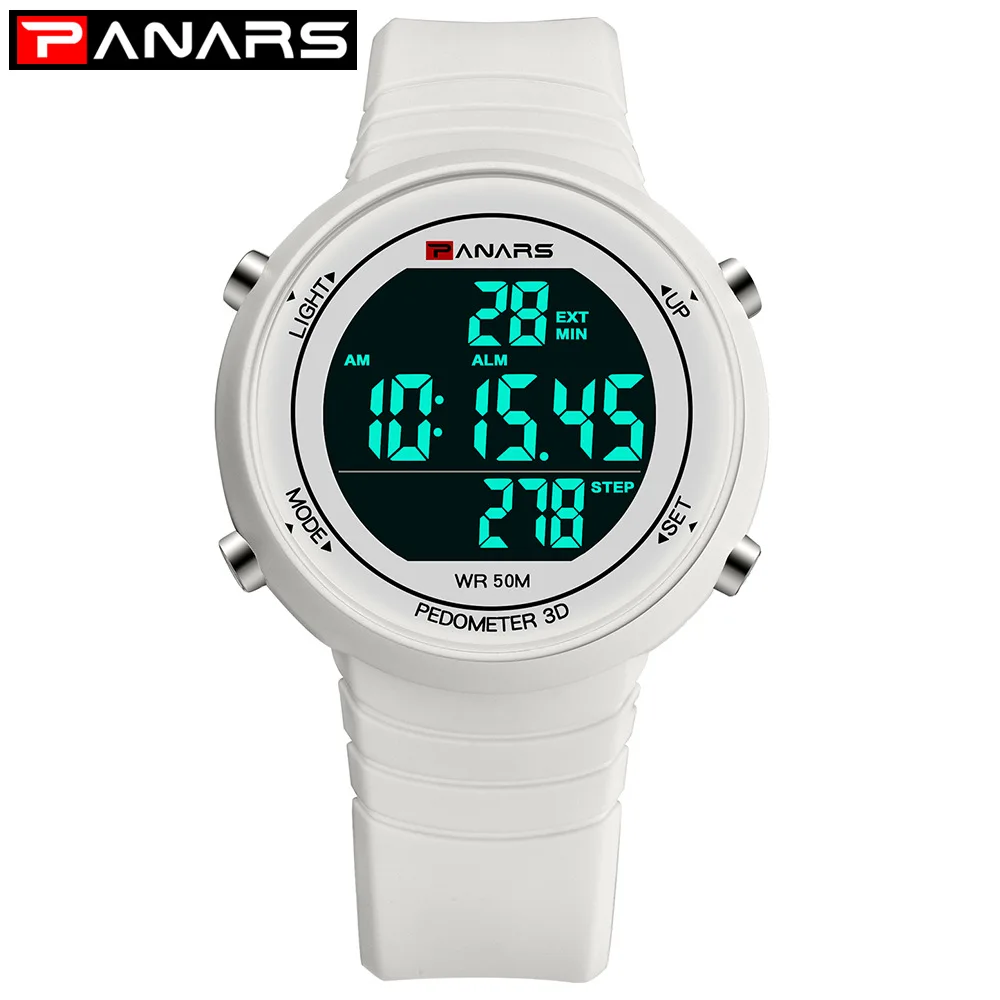 

Synoke Multi-functional Cool Fashion Sports Students Electronic Watch 3D Step Count Night Light Waterproof Electronic Watch