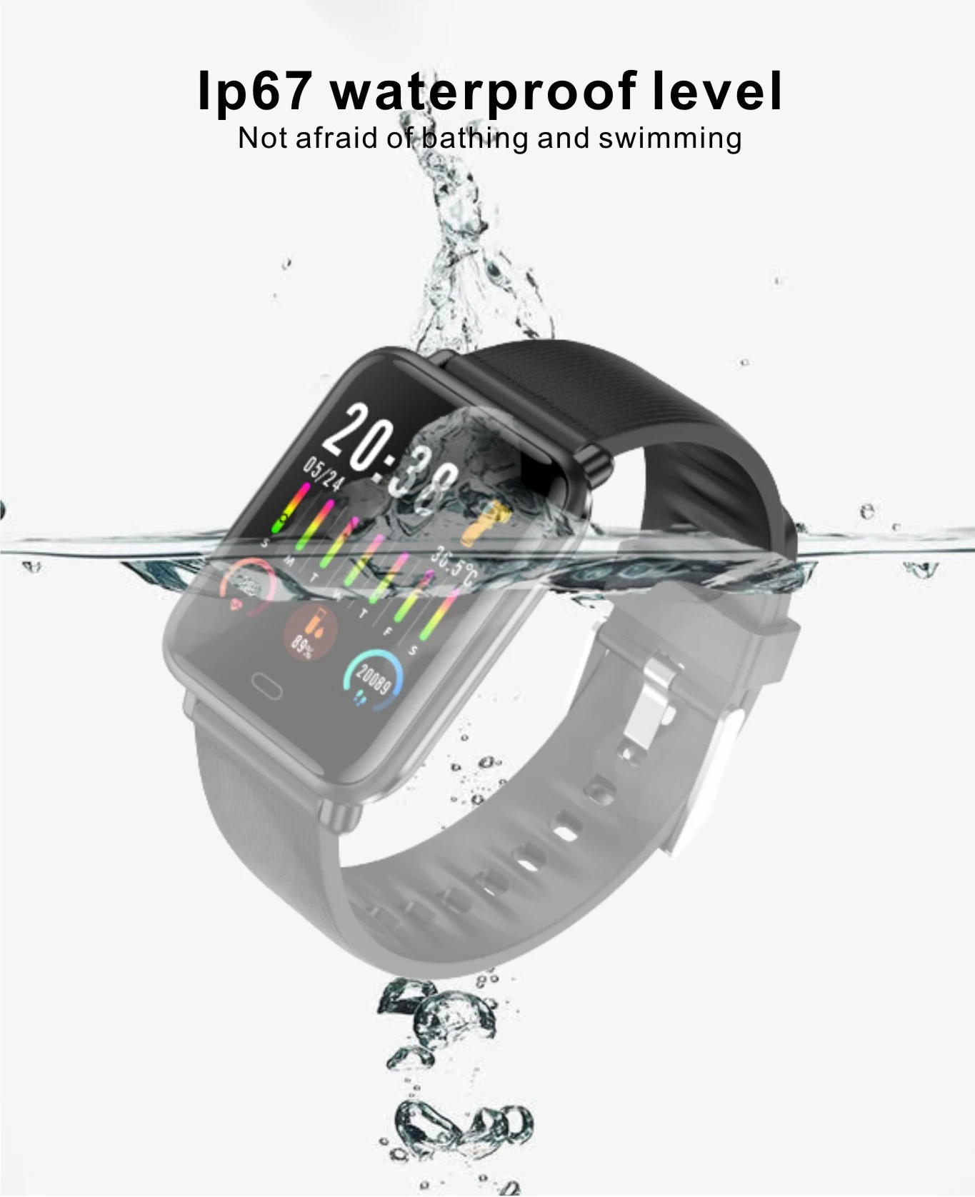 2022 Body temperature,Whole snack rate monitoringBlood oxygen monitoringMultiple sports modes,Caller ID and rejection Smartwatch