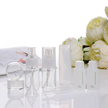 

10 in 1 Portable Travel Cosmetic Bottle Set with Case Nordic Empty Sub-Bottle Combo for Shampoo Conditioner Lotion Cream