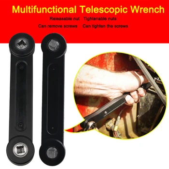 

3/8" DIY Universal Head Extension Wrench Torque Wrench Key Ratchet Socket Hook Spanner Automotive Tool Replacement Parts
