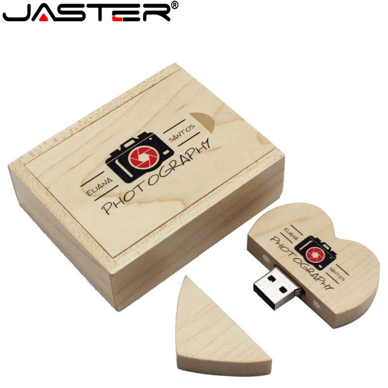 Wooden heart usb flash drives 4GB 8GB 16GB 32GB 64GB Wedding gift