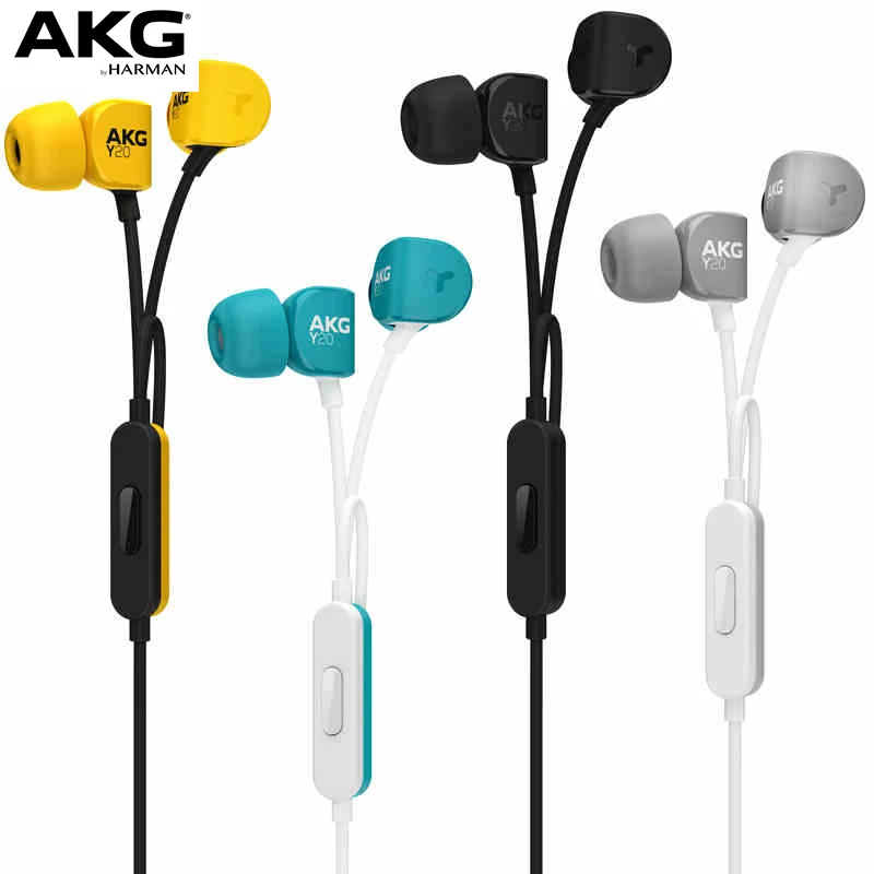 

Original AKG Y20U In-Ear Wired Earphone Wire Control with Microphone HIFI Earbuds for Android/IOS/Windows