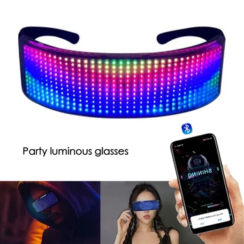 

Flashing Glasses EL Wire LED Glasses Glowing Party Supplies Lighting Novelty Gift Bright Light Festival Party Glow Sunglasses