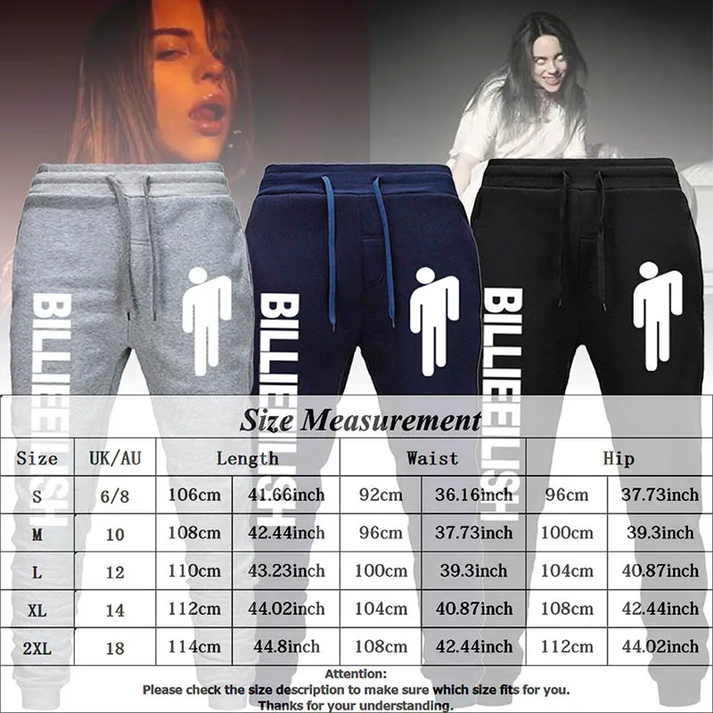 Модные женские крутые брюки Billie Eilish с буквенным принтом и завязками, свободные спортивные штаны, повседневные брюки-карандаш с эластичной резинкой на талии