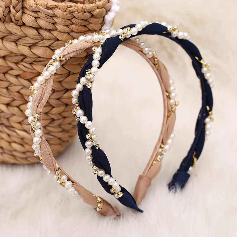 

100% Brand Hairband and High Quality Pearl Headband Crystal Head Wear Hoop Girls Hair Band Accessories Women Hot