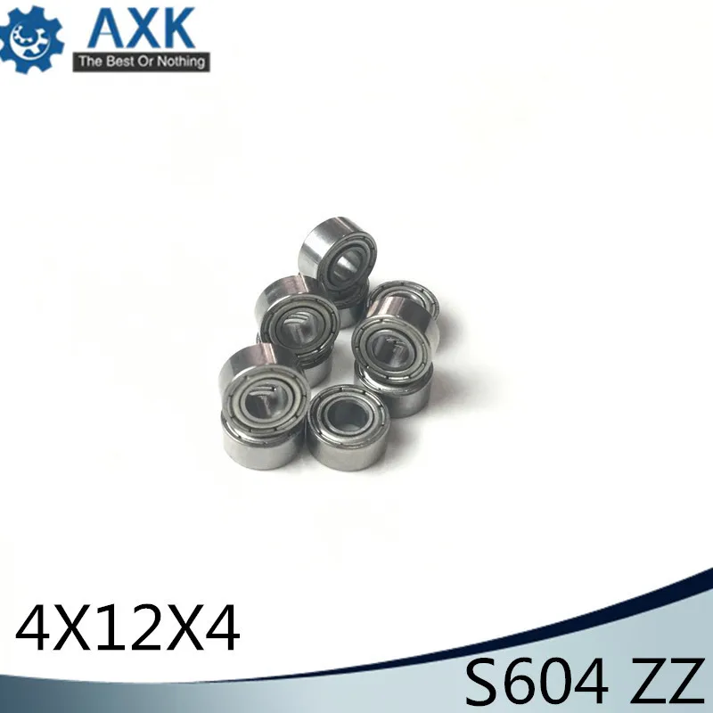 S604ZZ Bearing 4*12*4 mm ( 10PCS ) ABEC-1 440C Roller Stainless Steel S604Z S604 Z ZZ Ball Bearings