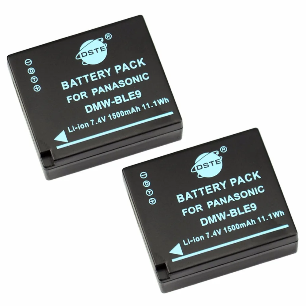 3 шт 1500mAh 7,4 V DMW-BLE9 BLE9 полная декодированная DSTE батарея камеры DSLR lcd двойное зарядное устройство для Panasonic DMC-GF3 DMC-GF5 - Цвет: 2Battery Only