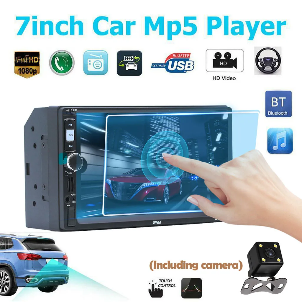 Автомагнитола OMESHIN стерео-система с 7 &quotсенсорным экраном Bluetooth 12 В FM-радио ISO GPS