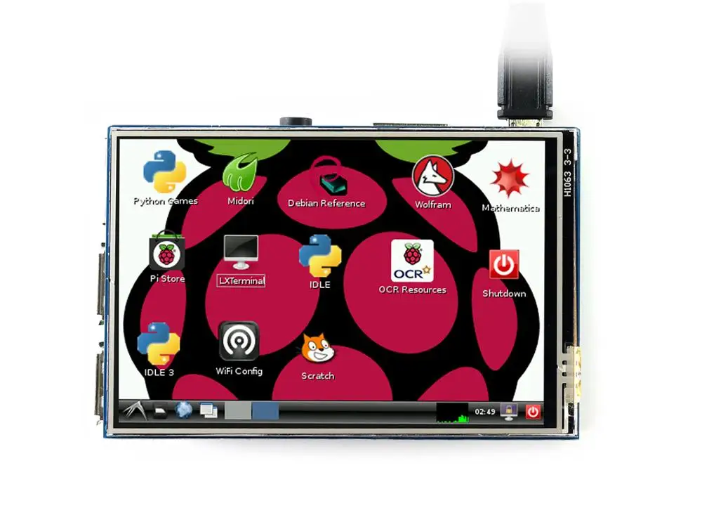 Waveshare 3 5 дюймовый RPi LCD (B) монитор 320*480 XPT2046 резистивный сенсорный экран IPS TFT для