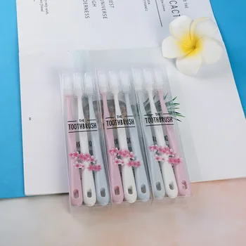 

Macarons Nanometer Toothbrush Three Bottles Small Flower Installed Couples Men