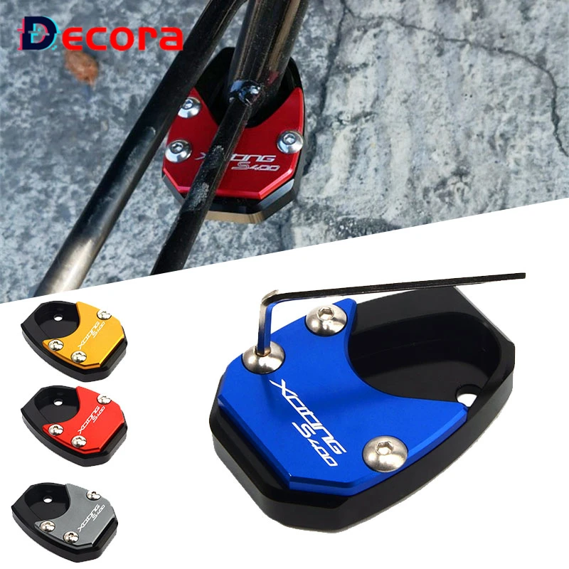 

New Design high quality For KYMCO Xciting S 400 s400 400s 2017 2020 2018 2019 Motorcycle CNC Side Stand Enlarger kickstand pad