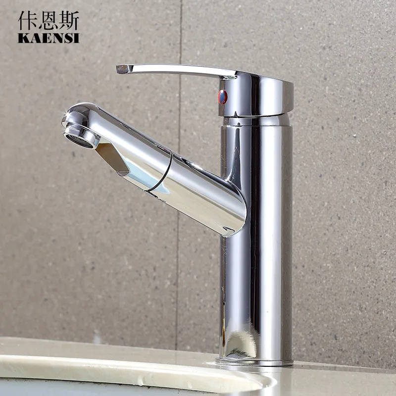 

Pulling Basin Faucet Extendable Shampoo Wash Basin Hot And Cold Faucet