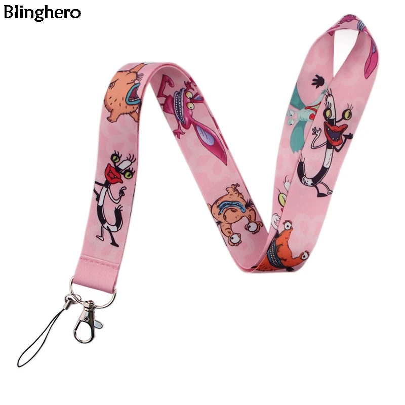 Blinghero Aaahhh настоящие Монстры шнурок для ключей забавный держатель для телефона шеи ремни детские аксессуары мультфильм шнурки для подвешивания BH0169