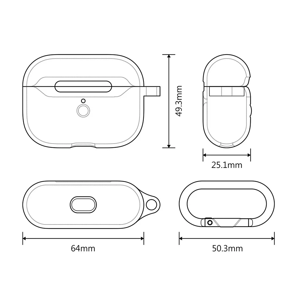 Для AirPods Pro Чехол защитный силиконовый держатель сумка Аксессуары для наушников противоударный чехол для зарядки