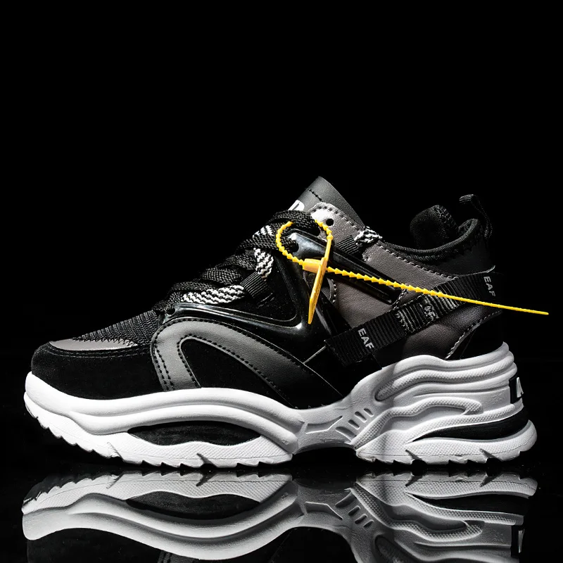 

WOMEN'S Shoes New Style Sports Extra High Old Man Shoes Fashion Mesh Running Shoes British Style Versatile Casual Trendy Shoes