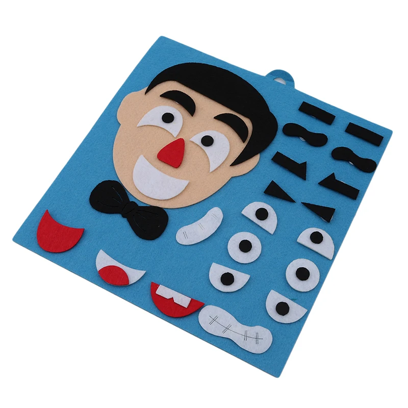 Один набор 3D родителей и детей пять чувственных органов Сделай Сам сборка