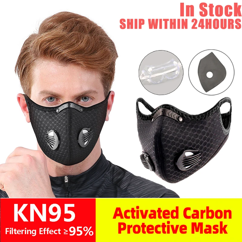

Hot sale Bicycle Mask Filter KN95 Anti-fog Breathable Dust-proof Bicycle Respirator Sports Protection Dust Mask Drip-proof