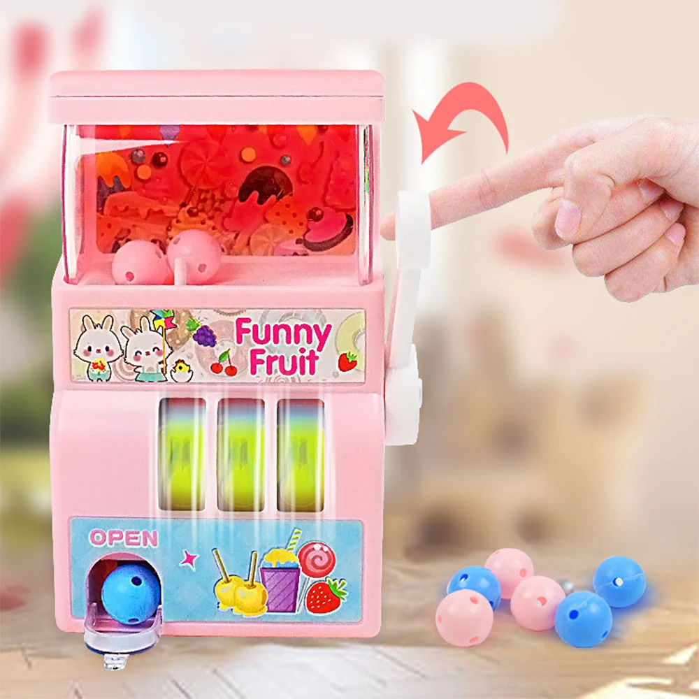 Винтажный Ручной Мини-Игровой Автомат, игрушка с надписью Lucky для детей, забавный подарок на день рождения, развивающая игрушка для детей