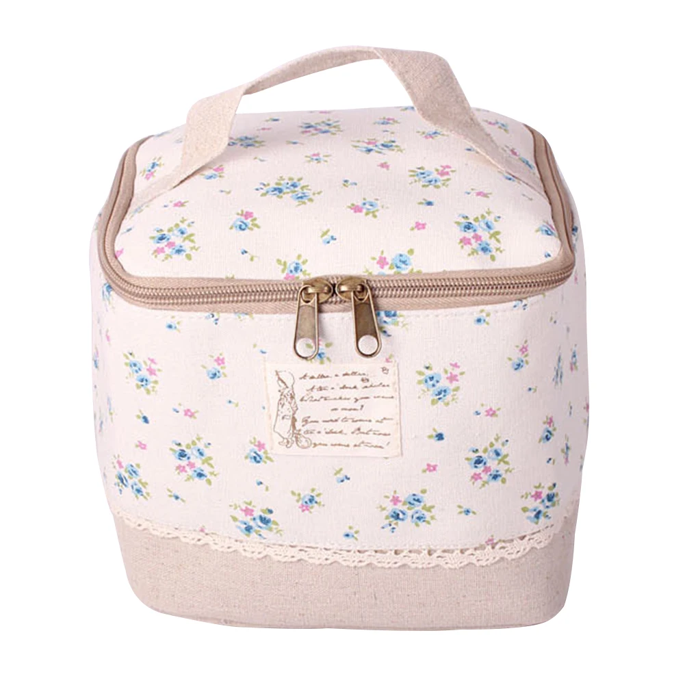 

Cotton And Linen Durable Toiletry Storage Bag Multifunctional Hand-held Portable Makeup Bag Travel
