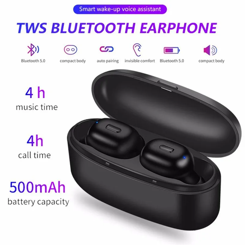 K3 TWS Bluetooth настоящие Беспроводные спортивные наушники 5 0 с сенсорным управлением