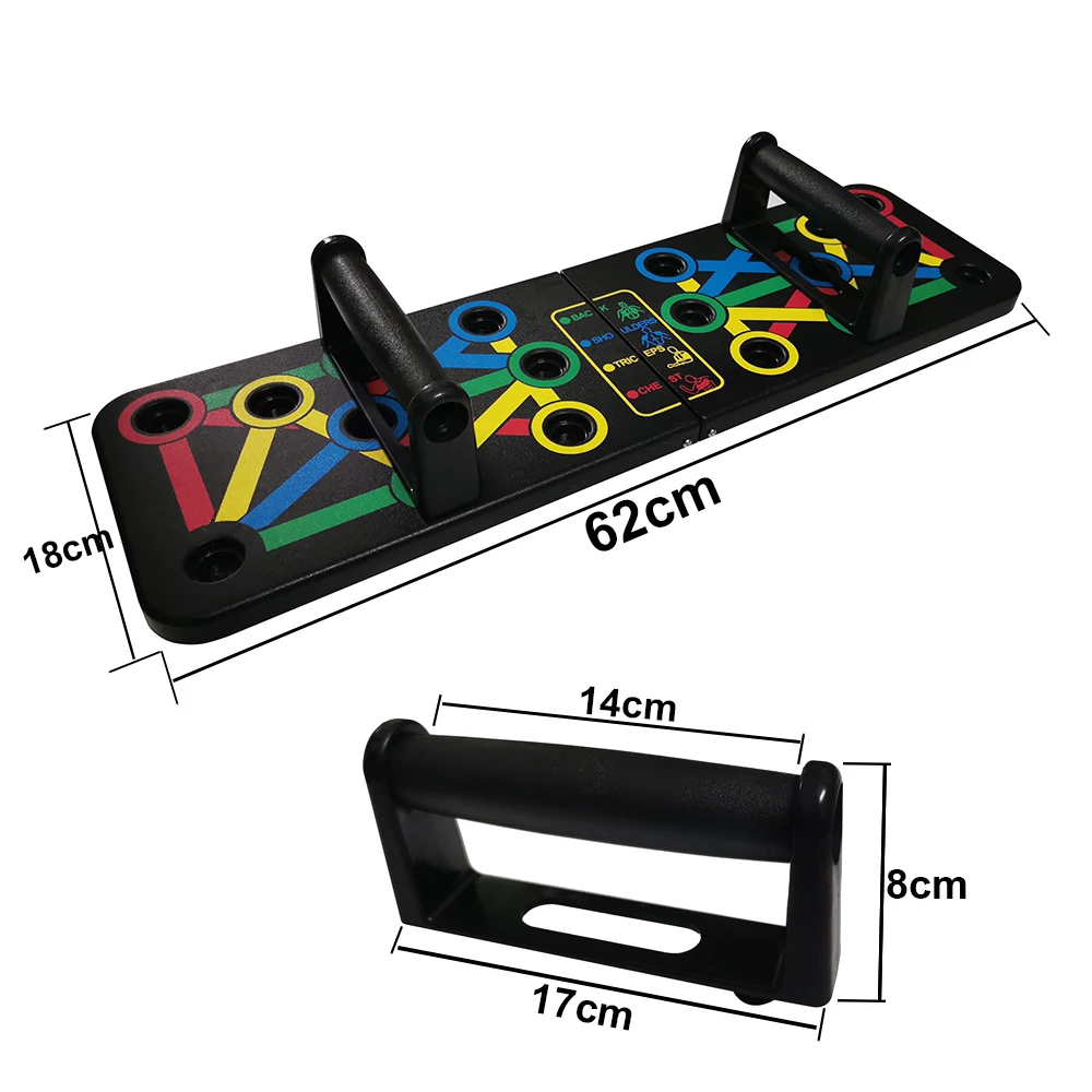 14 In 1 Push-Up Rack Board Training Sport Workout Fitness Gym Equipment Push Up Stand For ABS Abdominal Muscle Building Exercise