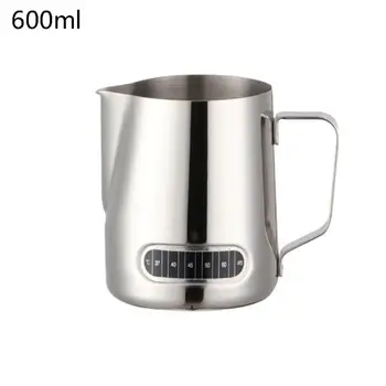 

Milk Frothing Pitcher 20oz with Thermometer Espresso Steaming Frothing Cup