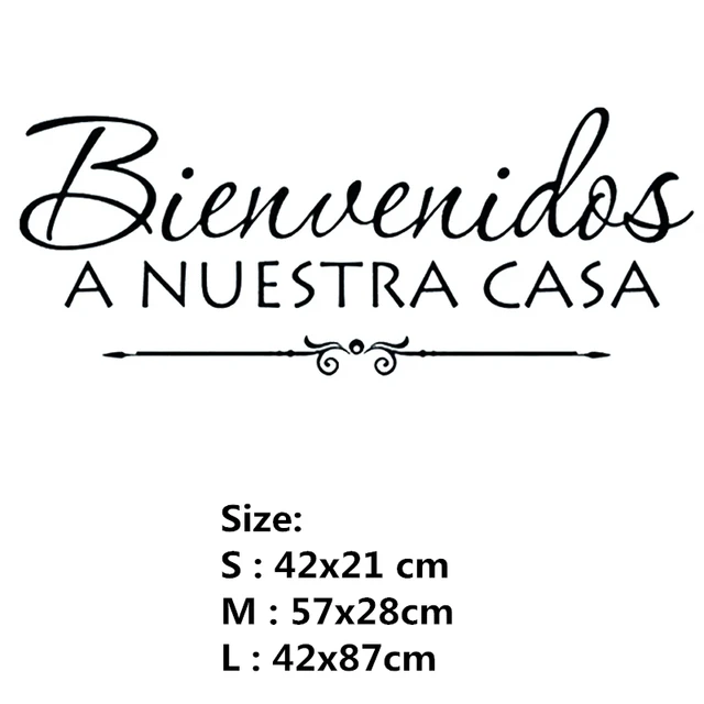 Removable Spanish Quote Recipe Wall Stickers Decor Biblical Character Vinyl Art Kitchen Decor Restaurant Window Decals HY9996 RU411