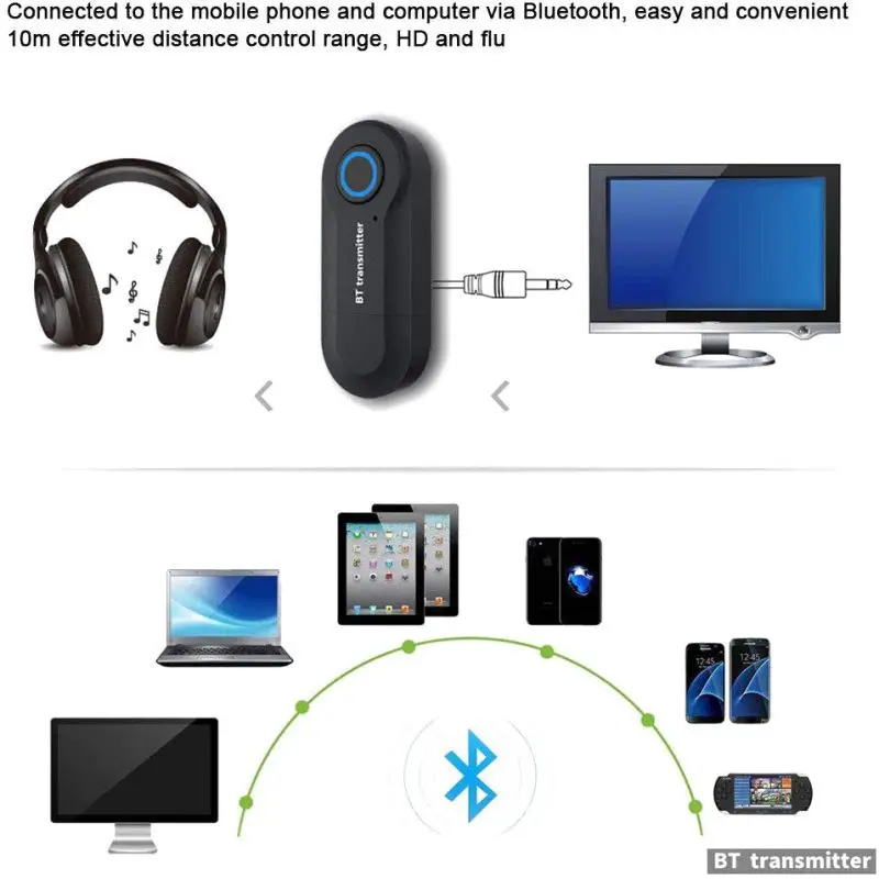 1 шт. USB беспроводной Bluetooth передатчик 3,5 мм стерео аудио музыкальный адаптер для ТВ телефонов проектор Ноутбук MP3