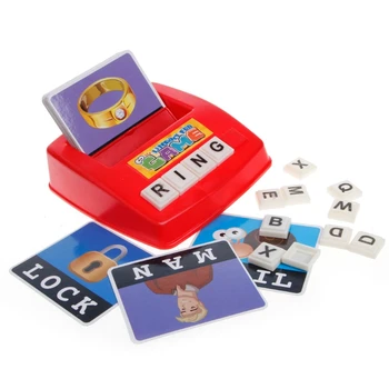 

Baby Literacy Fun Game Learn English Word Puzzle Children's Educational Toys R9UE