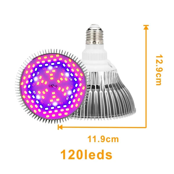 Светодиодный лампы 18 28 40 78 120 светодиодный s AC85-265V полный спектр роста растений лампы для растительная теплица для выращивания домашних растений светодиодный Прожекторы для роста - Испускаемый цвет: 120leds
