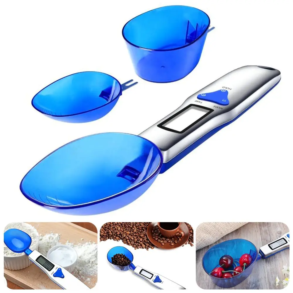

Kitchen Scales Cooking Tools LCD Digital Volume Food Scales Portable Electronic Spoon Ladle Scale Weights Cake Tool 500g/01g