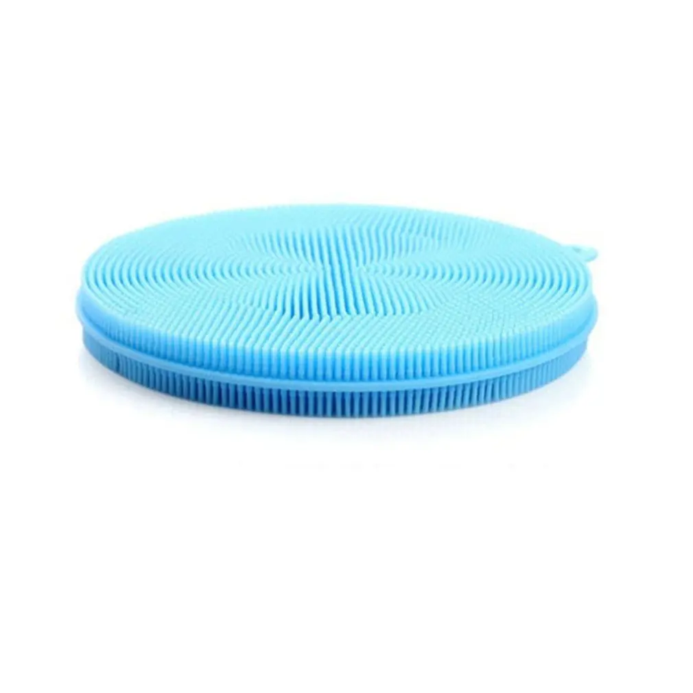 Silicone Sponge Dish Washing Kitchen Scrubber Food-Grade Dishes Multipurpose Sponges Non Stick Cleaning Kitchen Brush