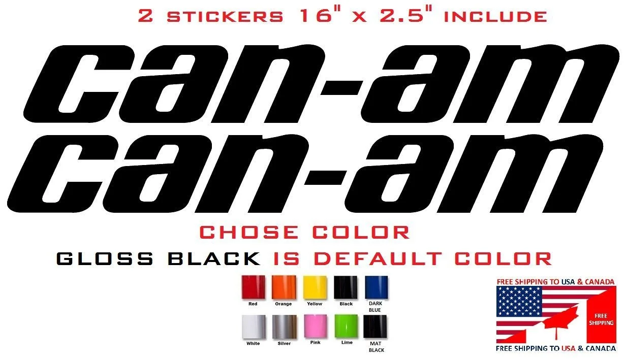 

For 4Pcs/Set CAN-AM TEAM outlander maverick BRP STICKER DECAL EMBLEM (KIT)