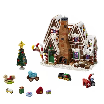 

New Gingerbread City Creator Winter Building brick Children's Christmas Toys gifts Compatible with Creator 10267