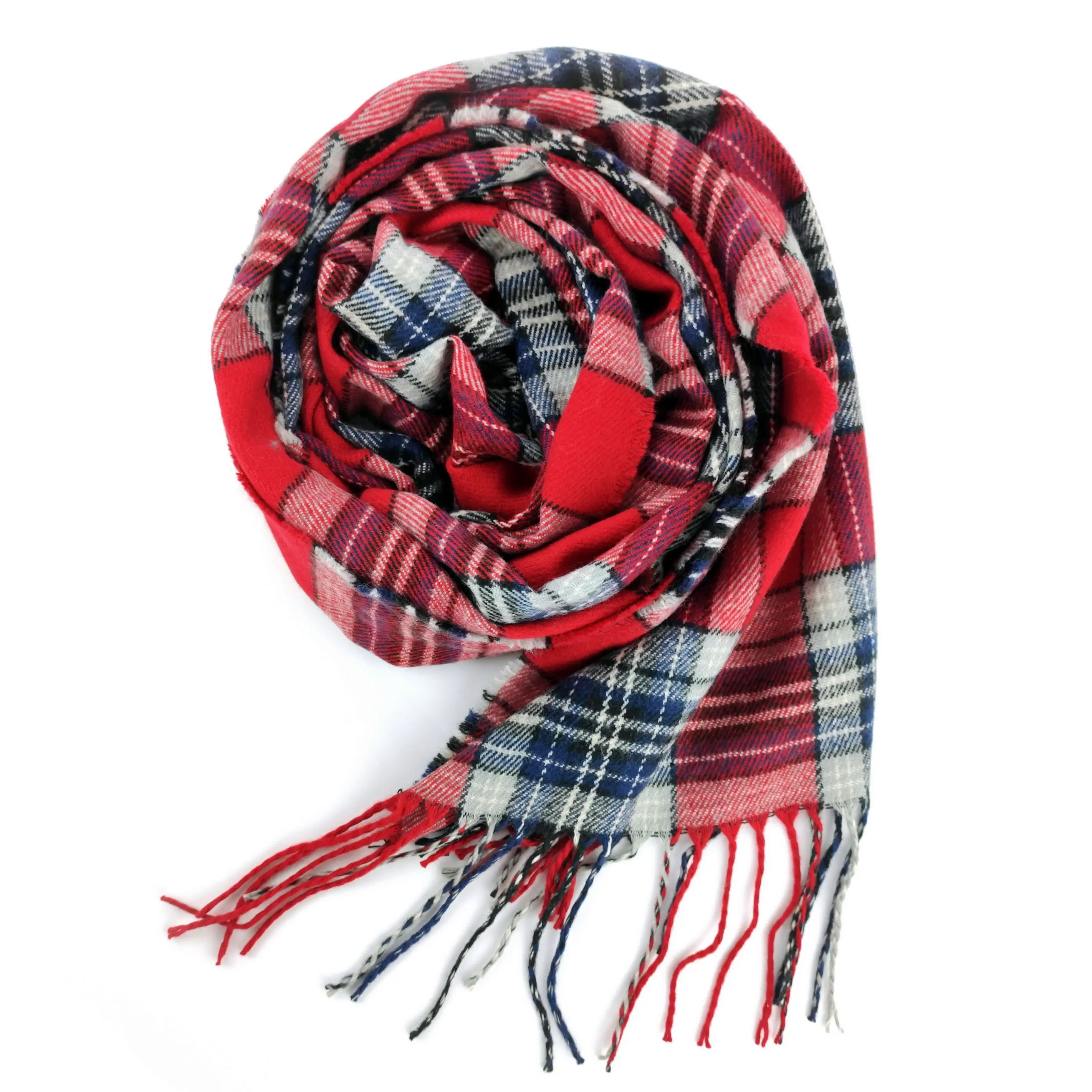 mens snood scarf 2021 Luxury Brand Men's Winter Plaid Scarf Warm Women Cashmere Shawls Scarves Casual Tassel Scarfs Man Business mens blanket scarf Scarves