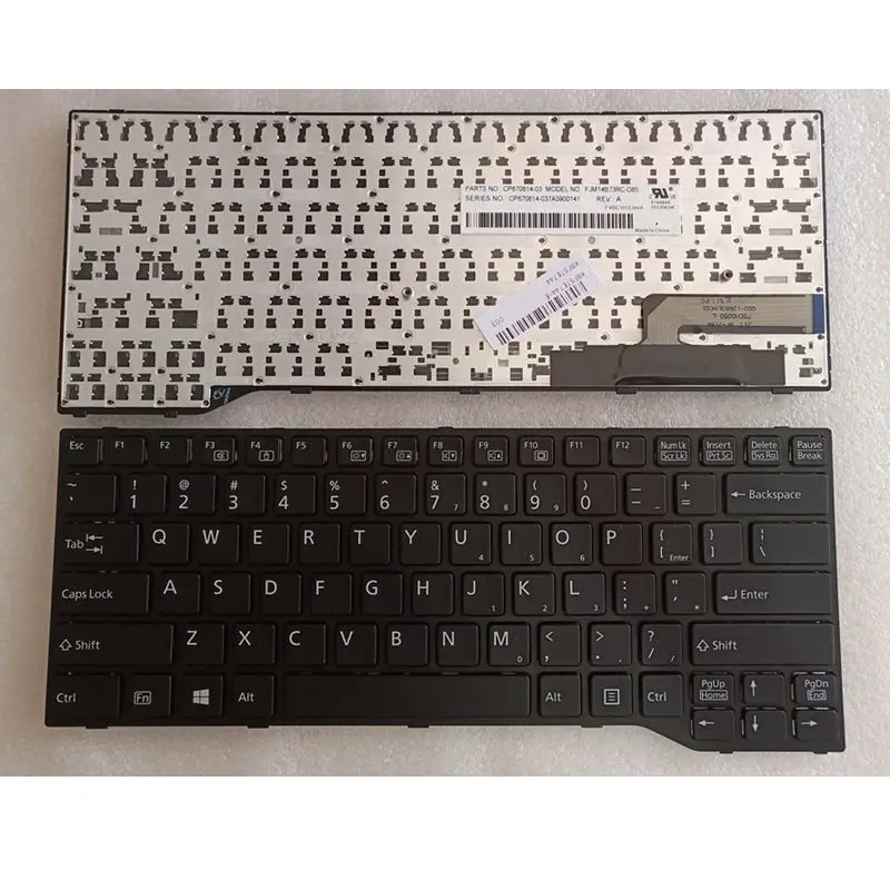 GZEELE новая американская английская клавиатура для ноутбука Fujitsu Lifebook E733 E744 E734 E743 E544 черная рамка Клавиатура для ноутбука